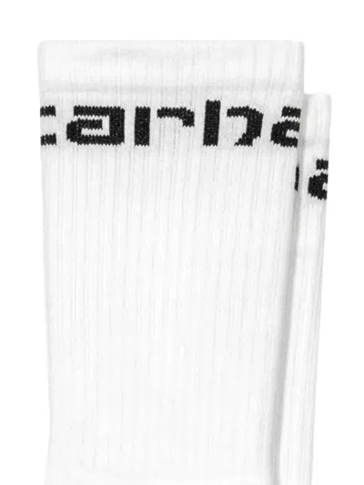 Carhartt Logo-intarsia Socks In Multi