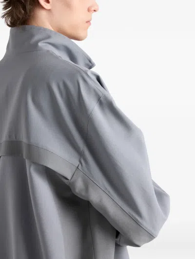 Prada Mohair Wool Jacket In Gray