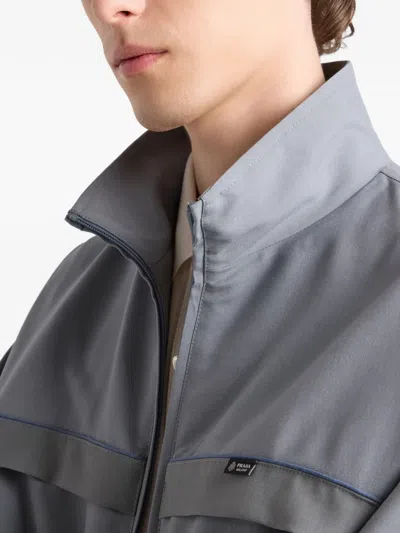 Prada Mohair Wool Jacket In Gray