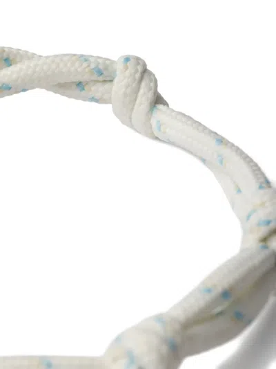 Prada Cord Bracelet In White