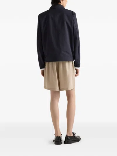 Prada Technical Fabric Jacket In Black