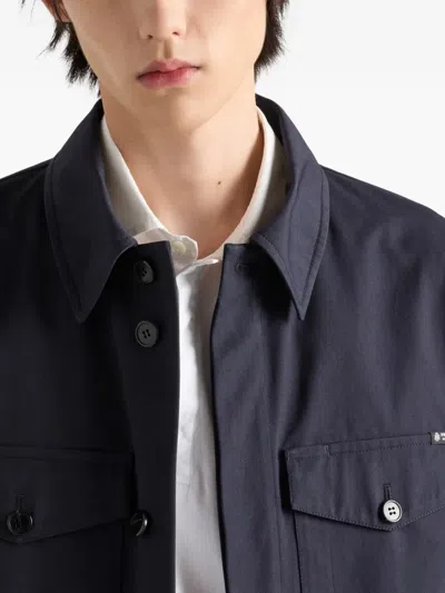 Prada Technical Fabric Jacket In Black