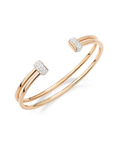 Pomellato Together Diamond Cuff Bracelet In Blue