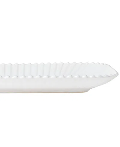 Costa Nova Pearl 16" Rectangular Platter In White