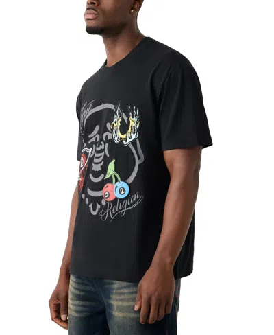 True Religion Buddha Face Cotton Graphic T-shirt In Black