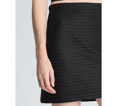 Kenneth Cole Pull On A-line Mini Skirt In Black