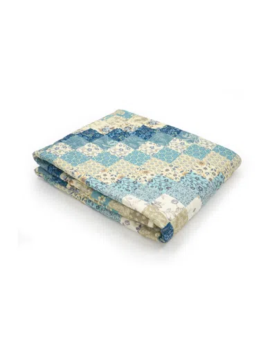 Donna Sharp Diamond Reversible Throw, 50" X 62" In Blue