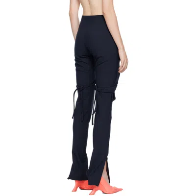 Ottolinger Hollow-out Casual Pants In Blue