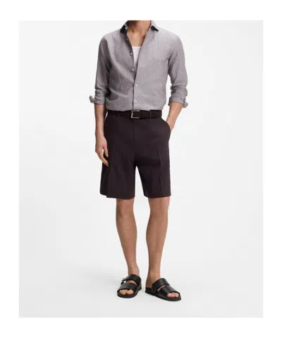 Hugo Boss Touch-strap Leather Sandals In Multi