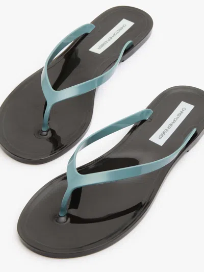 Christopher Esber Jo Thong-strap Flip-flops In Blue