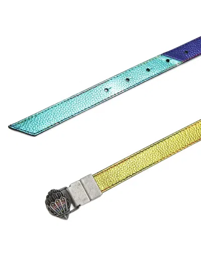 Kurt Geiger Eagle-head Reversible Belt In Multi
