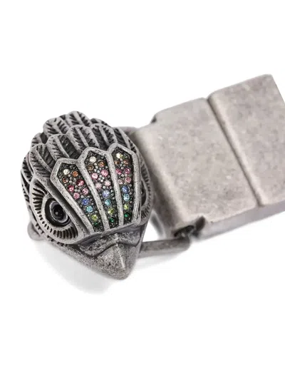 Kurt Geiger Eagle-head Reversible Belt In Multi