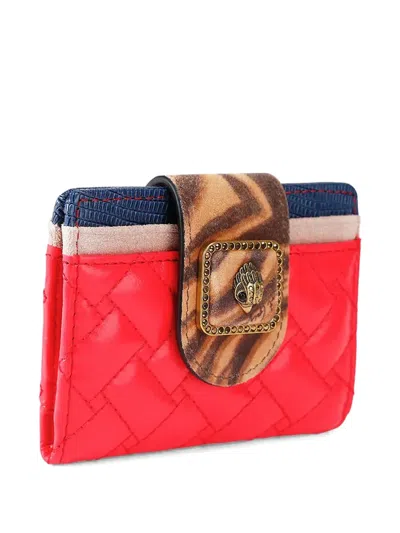 Kurt Geiger Eagle-head Quilted Wallet In Red