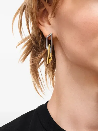 Diesel D-component Drop Earrings In Multi