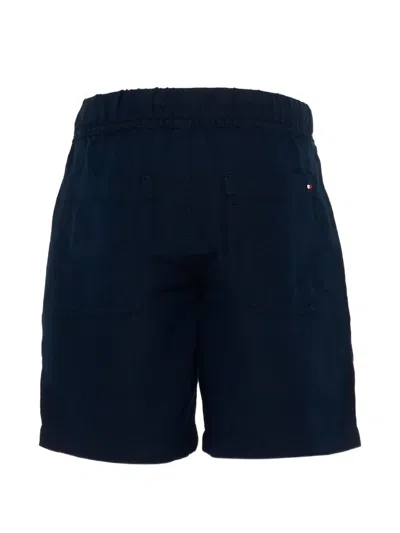 Tommy Hilfiger Junior Drawstring Elasticated Shorts In Black