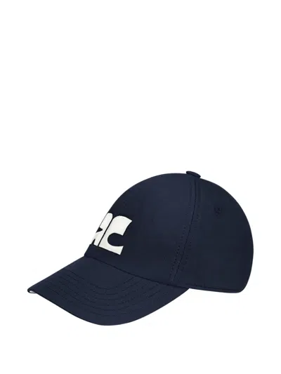 Courrèges Ac Logo-patch Cap In Blue