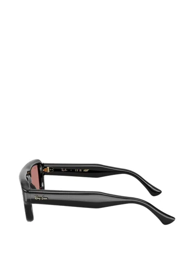 Ray Ban Rectangle-frame Sunglasses In White