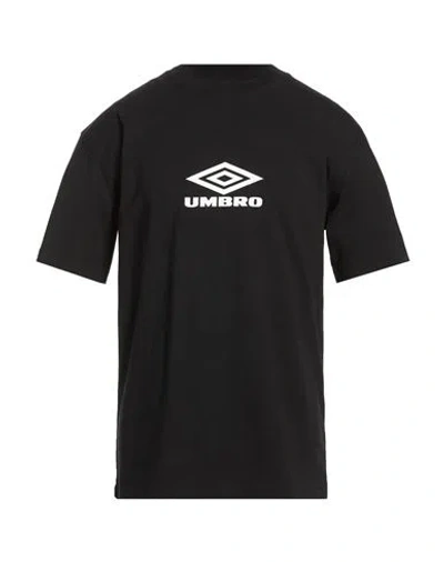 Umbro Man T-shirt Black Size Xl Cotton In Black