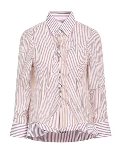 Maison Margiela Woman Shirt Blush Size 6 Cotton In Pink