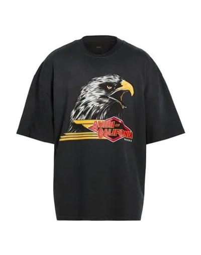 Amiri Eagle Oversized Crewneck T-shirt In Black
