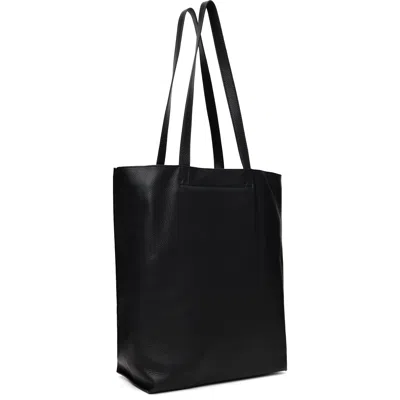 A.p.c. Men Black Leather Maiko Shopping Bag