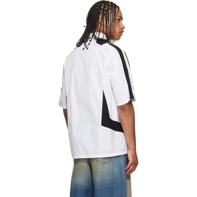 Off-white Race Logo Panel Shirt In Multi