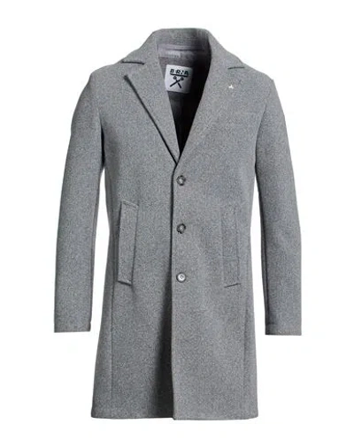 Berna Man Coat Light Grey Size 36 Polyester In Gray