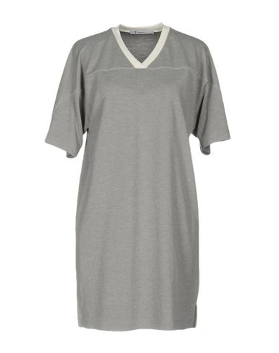 Alexander Wang T Short Dresses In Light Grey