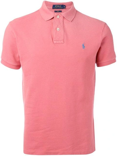Shop Polo Ralph Lauren Classic Polo Shirt - Farfetch In Pink