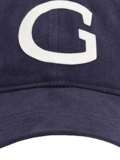Gant Logo-patch Baseball Cap In Blue