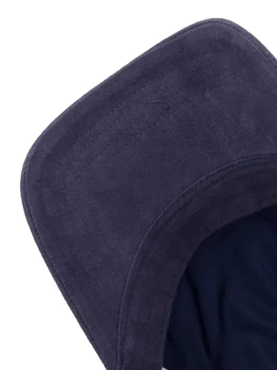 Gant Logo-patch Baseball Cap In Blue