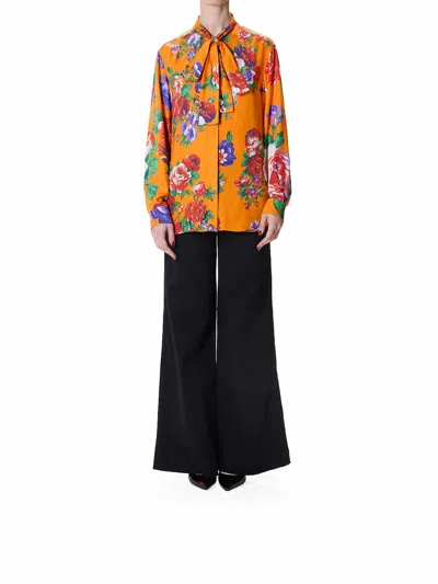 Moschino Roses Shirt In Multi