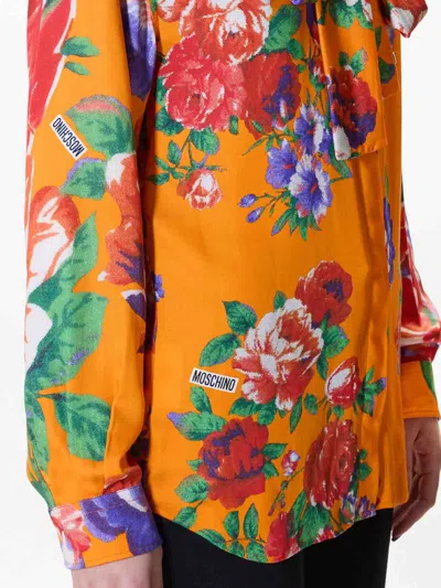 Moschino Roses Shirt In Multi