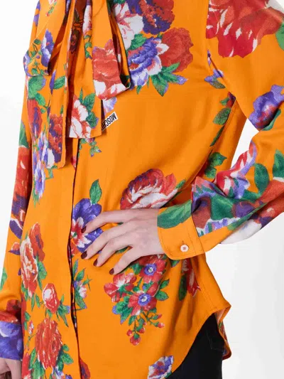 Moschino Roses Shirt In Multi