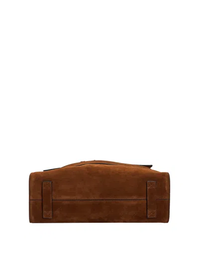 Moschino Versatile Shoulder Bag Adjustable Strap In Brown