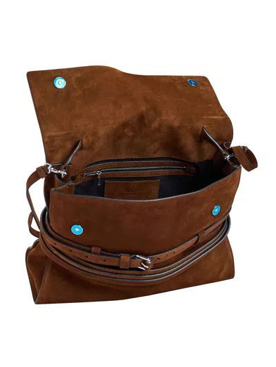 Moschino Versatile Shoulder Bag Adjustable Strap In Brown