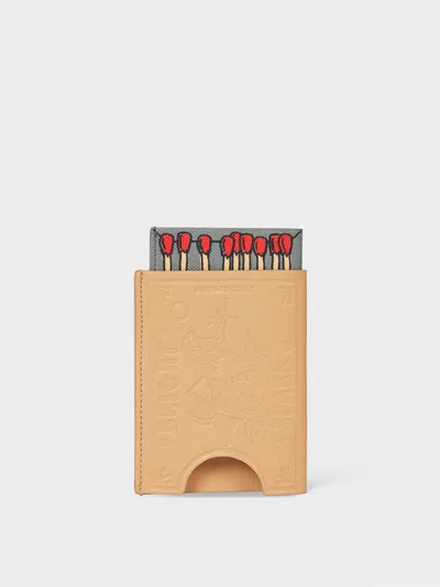 Paul Smith Match Box Matchstick Pattern Card Holder In Brown