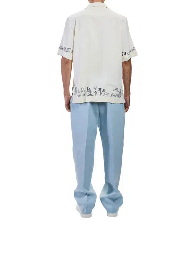 Paul Smith Mens Short Sleeves Regular Fit Shirt With Embroideredy In Neutral