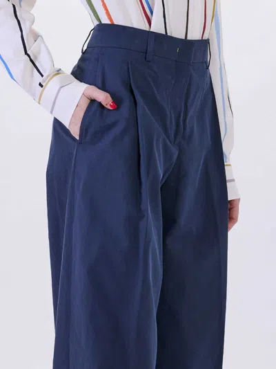 Paul Smith Wide Pants In Blue