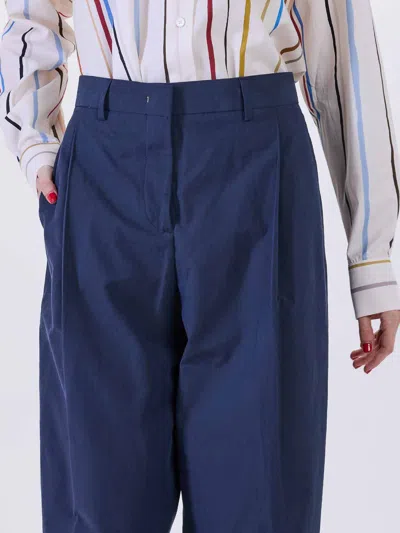 Paul Smith Wide Pants In Blue