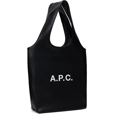 A.p.c. Black Ninon Small Tote In Black