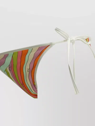Pucci Marmo Low Rise Bikini Briefs Bottom In Multi
