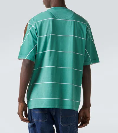 Prada Printed Cotton T Shirt In Multi