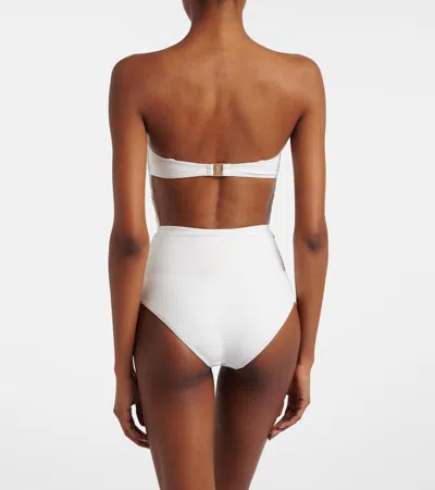 Zimmermann Indra Embroidery One-piece Swimsuit In Ivory In White