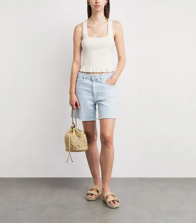 Paige Cotton-blend Bronwyn Tank Top In White