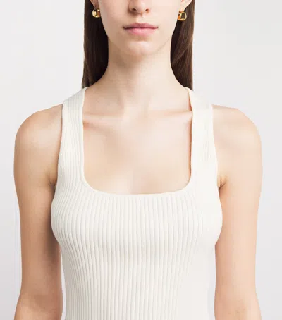 Paige Cotton-blend Bronwyn Tank Top In White