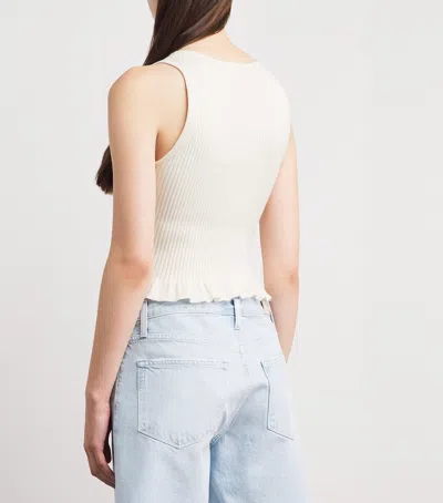 Paige Cotton-blend Bronwyn Tank Top In White