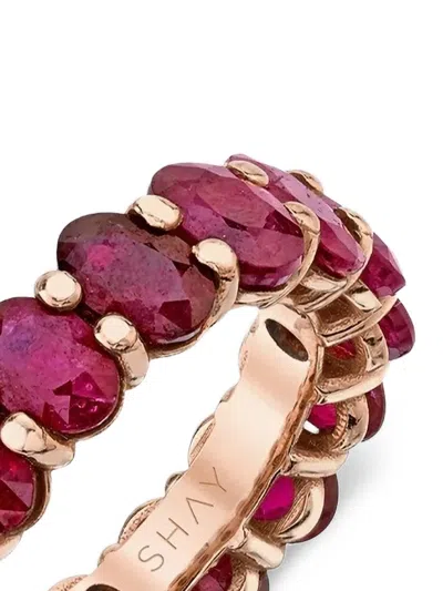 Shay Ruby Eternity Band Ring In Brown