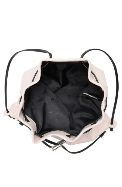 Longchamp Leather Cinch Backpack In Neutral