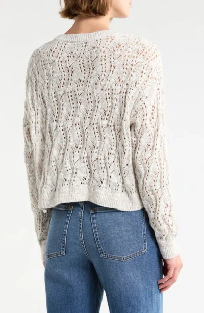Splendid Beach Shell Button Cardigan In Multi